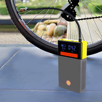 Shell SH816 16000mAh / 4 cells Portable Lithium Jump Starter with Air Pump - Level UpshellCar Charger0889554050057