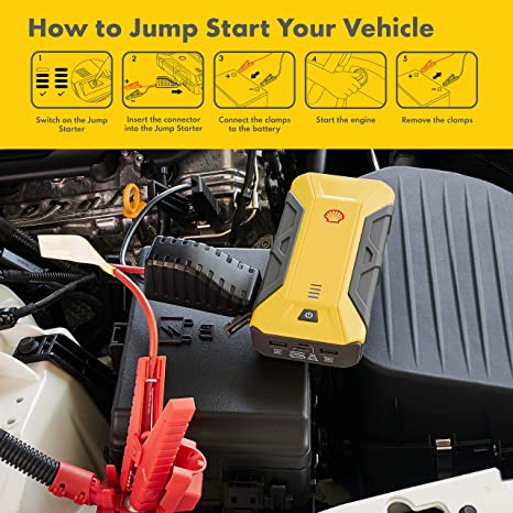 Shell SH912 800A Battery Booster & Jumper Cables - Level UpshellCar Charger679436300017