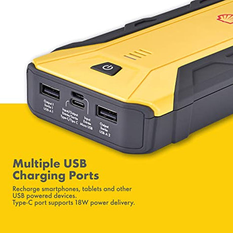 Shell SH912 800A Battery Booster & Jumper Cables - Level UpshellCar Charger679436300017