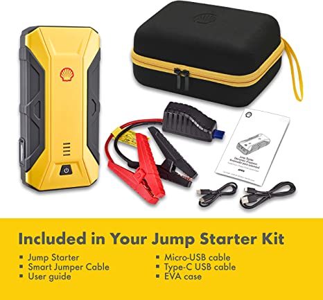 Shell SH912 800A Battery Booster & Jumper Cables - Level UpshellCar Charger679436300017