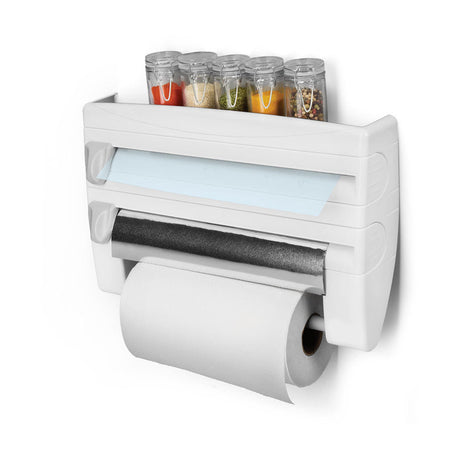 Space Saving Kitchen Roll Holder with Easy Installation, Storage Space and High Quality Material - Level UpLevel UpSmart Devices501671