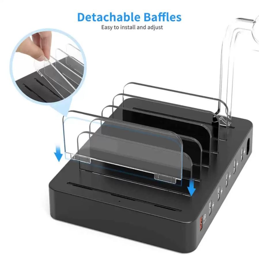 Techsouk 6 port USB A Charging Station - Level UpchoetechCharging Dock6971824976250