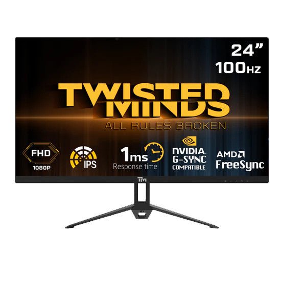 Twisted Minds 24,FHD ,100 HZ ,IPS,1ms Gaming Monitor TM24FHD100IPS - Level UpTwisted MindsGaming Monitor0781930689182