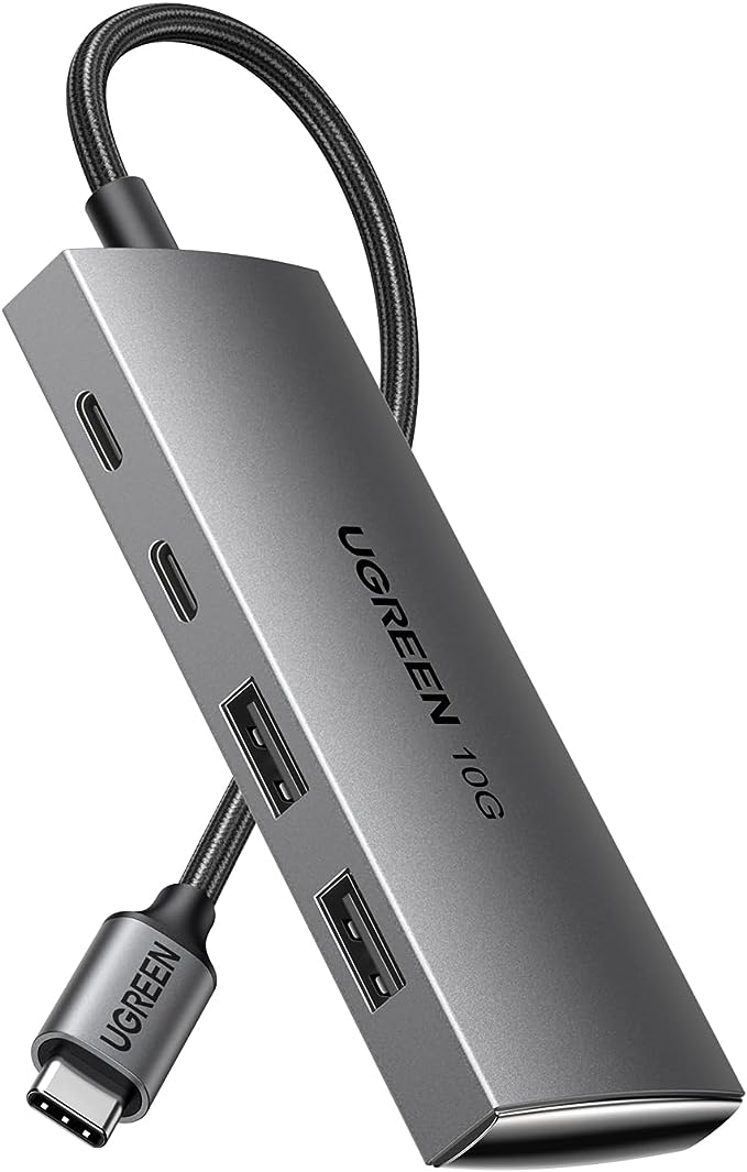 UGREEN USB-C to 2× USB 3.2+2×USB-C Adapter 10G 30758-CM480 - Level UpUGreenAccessories6957303837588