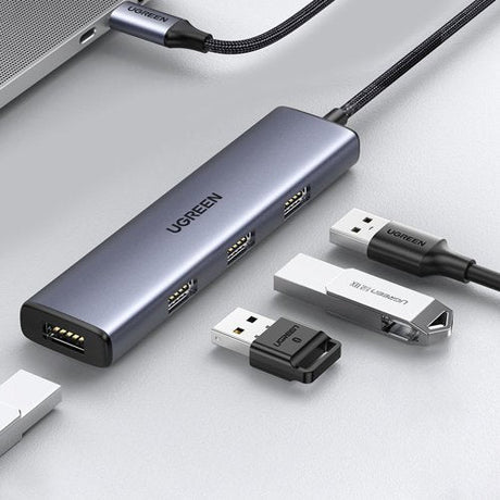 Ugreen USB-C to 4x USB 3.2 Gen 1 HUB silver CM473 - Level UpUGreenAdapter6957303828418