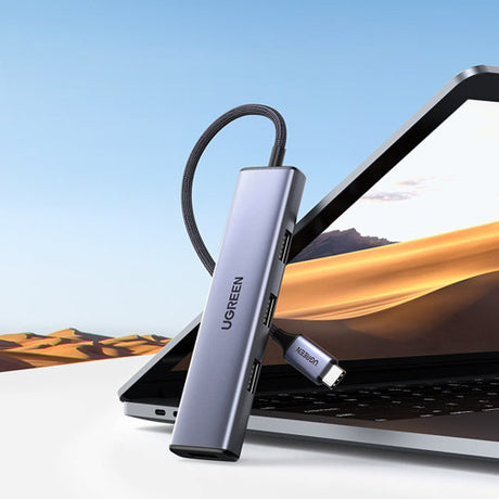 Ugreen USB-C to 4x USB 3.2 Gen 1 HUB silver CM473 - Level UpUGreenAdapter6957303828418