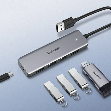 Ugreen USB HUB - 4x USB 3.2 Gen 1 with micro USB power port (CM219 50985) - Level UpUGreenAdapter6957303859856