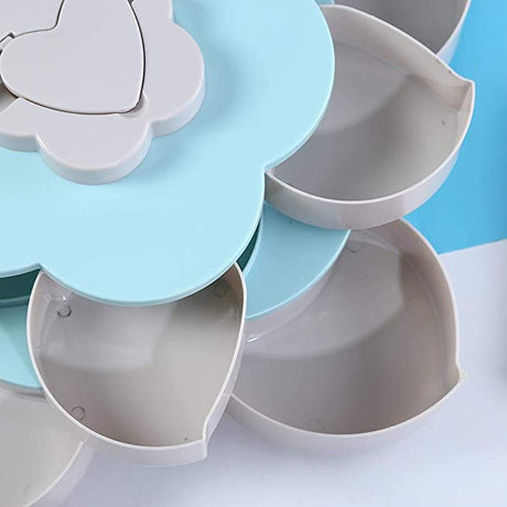 Unique Petal Design Storage Box & Serving Tray with 10 Grids for Dry Fruits and Candies - Level UpLevel UpSmart Devices501651