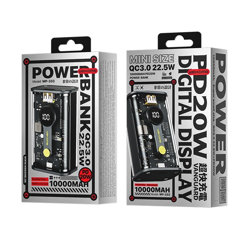 Wekome WP-333 10000mAh 22.5W Super Fast Charge Power Bank - Level UpWekomePower Bank6941027632642