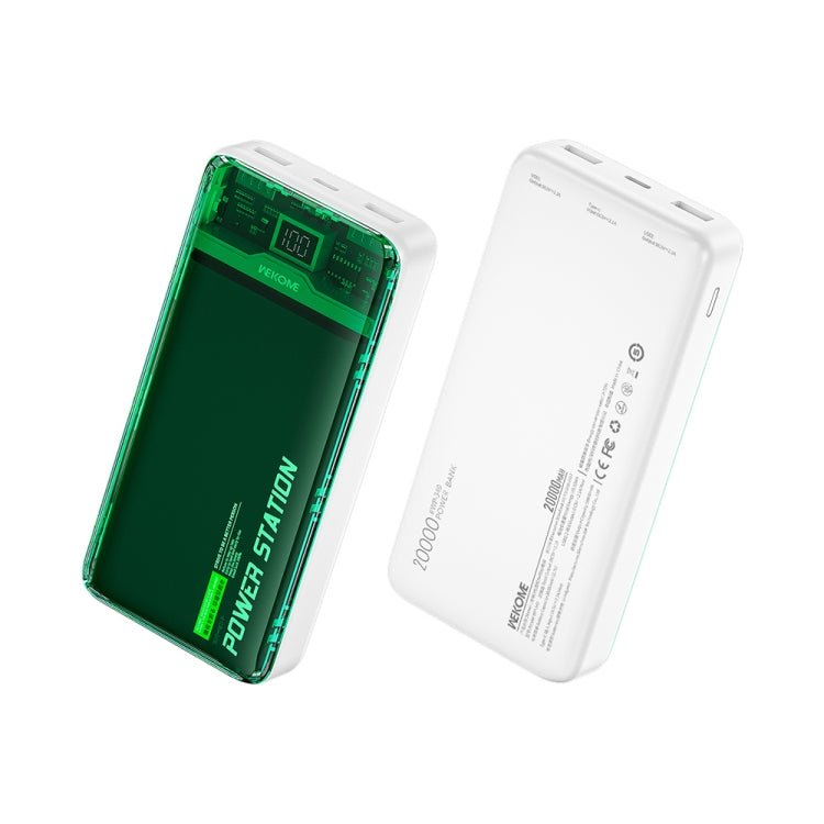 Wekome WP-349 20000mAh Pioneer 2 Generation Transparent Fast Charge Power Bank - Level UpWekomePower Bank6941027640951