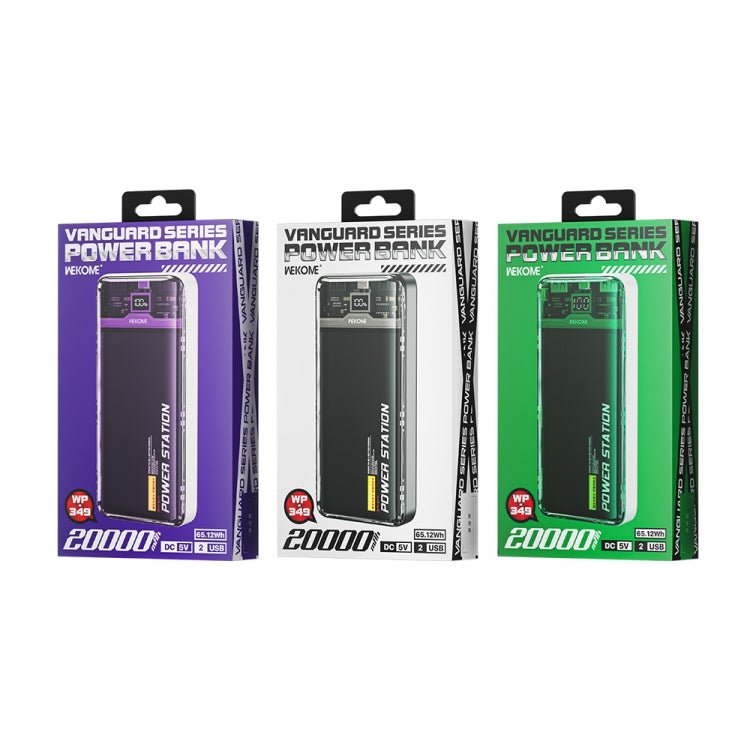 Wekome WP-349 20000mAh Pioneer 2 Generation Transparent Fast Charge Power Bank - Level UpWekomePower Bank6941027640920