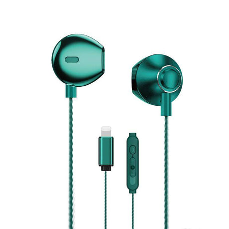 WEKOME YB08 Blackin Series - HiFi Lightning wired headphones - Dark Green - Level UpWekomeHeadphone6941027640456