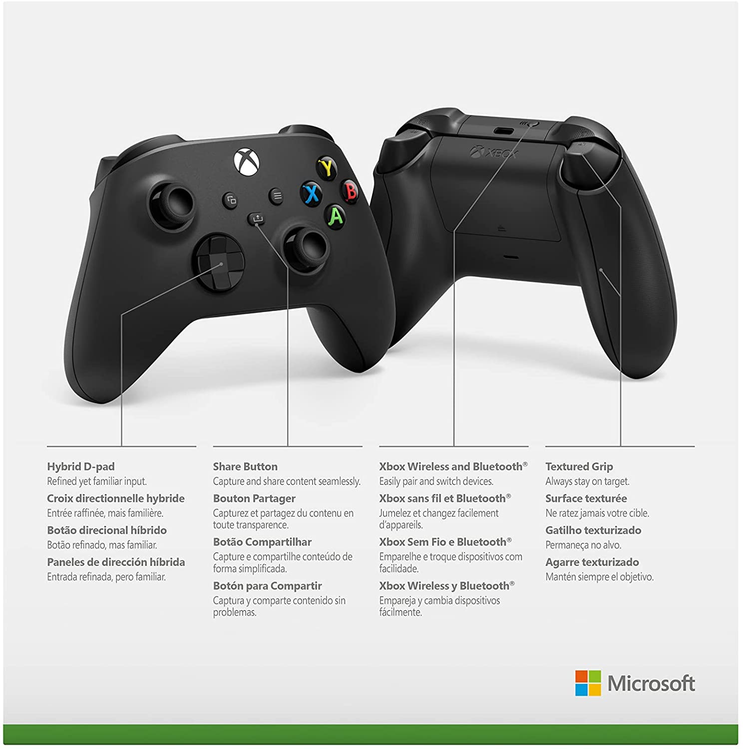 Xbox Core Controller series S|X - Carbon Black - Level UpMicrosoftXbox Accessories889842654790
