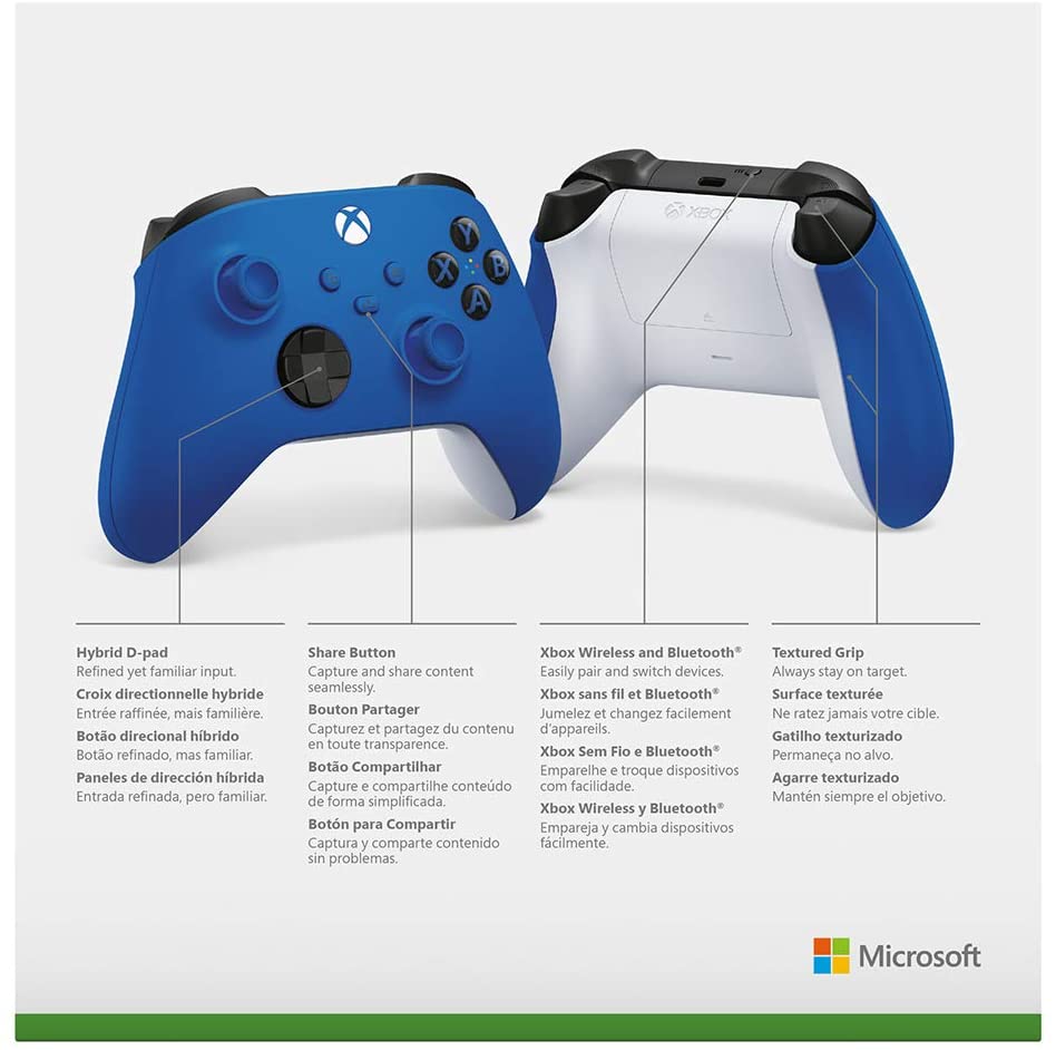 Xbox Core Controller series S|X - Shock Blue - Level UpMicrosoftXbox Accessories8.90E+11