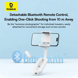 Baseus TechShot Dual-Support Phone Selfie Stick - Moon White