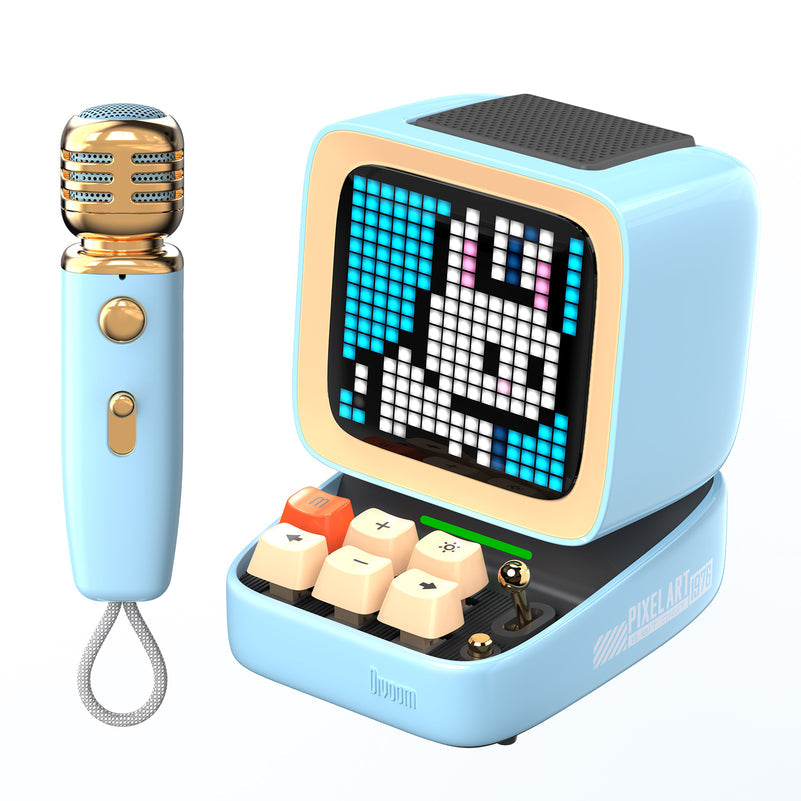 Divoom Ditoo-Mic Retro Pixel Art Portable Bluetooth Speaker With Microphone Karaoke Function
