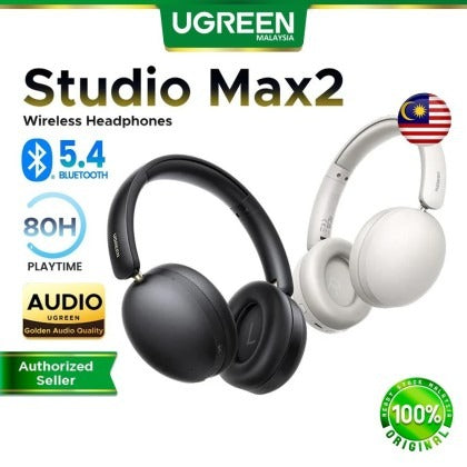 سماعة UGREEN Studio Max2 – رمادي فاتح