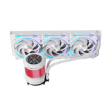 Alseye W360-V 360mm AIO Liquid Cooler, 350W TDP, Low Noise ARGB Pump with 2.1-Inch Screen, Black