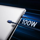Baseus Tungsten Gold Fast Charging Cable USB-C to USB-C 100W 1m - Blue