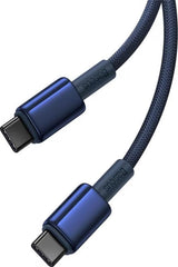 Baseus Tungsten Gold Fast Charging Cable USB-C to USB-C 100W 1m - Blue
