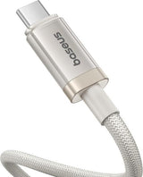 Baseus New Braided Fast Charging Cable USB-C to USB-C 100W 1m - White