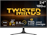 GAMING PC Core i5-12400F, RTX 3050, 16GB RAM  With Twisted Minds 23.8inch ,Flat, FAST IPS, 0.5 MS, HDMI2.0 Gaming Monitor - TM24FHD180IPS and GAMAX CP-02 Gaming Series Combo 4 in 1