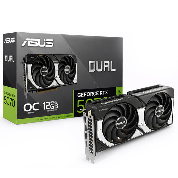 ASUS Dual GeForce RTX 5070 12GB OC Graphic Card - Black – Level Up