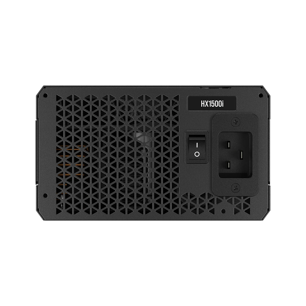 مزود الطاقة CORSAIR HX1500i Platinum ATX 1500 واط، منخفض الضوضاء بالكامل، ومُصمم حسب الطلب (المملكة المتحدة) - أسود