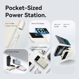 Vention Power Bank 10000mAh (USB-C + USB-C/USB-C/USB-A) with Built-in USB-C to USB-C Cable 22.5W