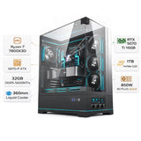 Custom Gaming PC AMD Ryzen 7 7800X3D, RTX 5070 Ti 16GB, 32GB RAM DDR5, 1TB NVMe, Windows 11