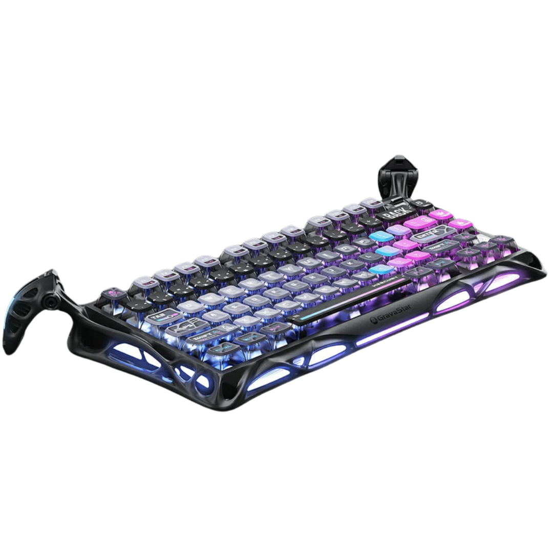 GravaStar Mercury K1 Pro 75% Wireless Mechanical Gaming Keyboard - Galaxy Black