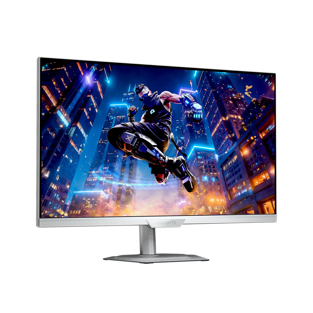 شاشة ألعاب مسطحة بتقنية IPS من جيجابايت، طراز M27Q2 QD ICE، مقاس 27 بوصة، بدقة QHD (2560 × 1440)، ومعدل تحديث 200 هرتز، وزمن استجابة 1 مللي ثانية - لون أبيض