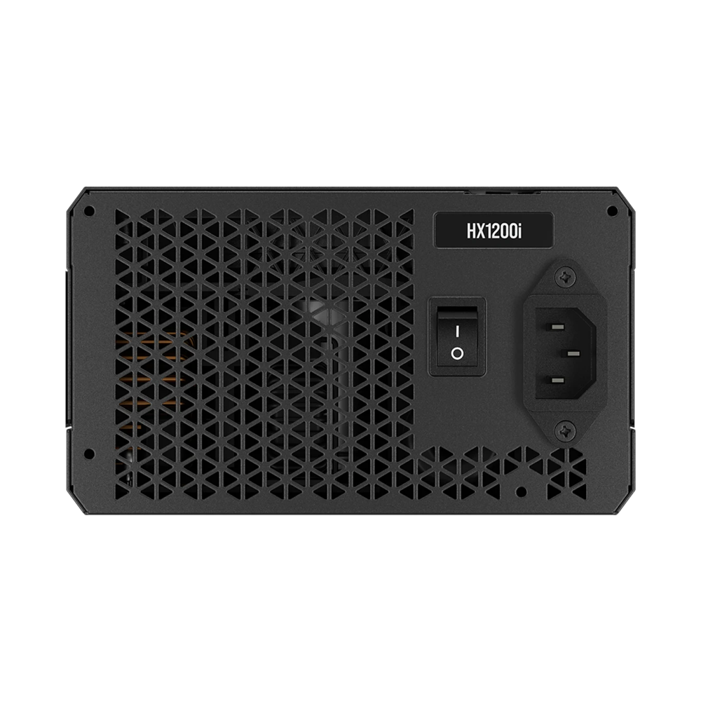 مزود طاقة CORSAIR HX1200i بقدرة 1200 واط، وحدات كاملة، هدوء فائق، بلاتينيوم، ATX (UK) – أسود