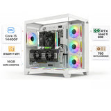 Custom Gaming PC Intel Core i5-14400F, RTX 5060Ti 8GB, 16GB RAM DDR5 6400MHz, Windows 11 Pro