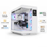 Custom Gaming Pc Intel Core i5-14400F, RTX 5060 8GB, (1*16)16GB RAM DDR5 6000MHz, 1TB SSD, Windows 11 Pro