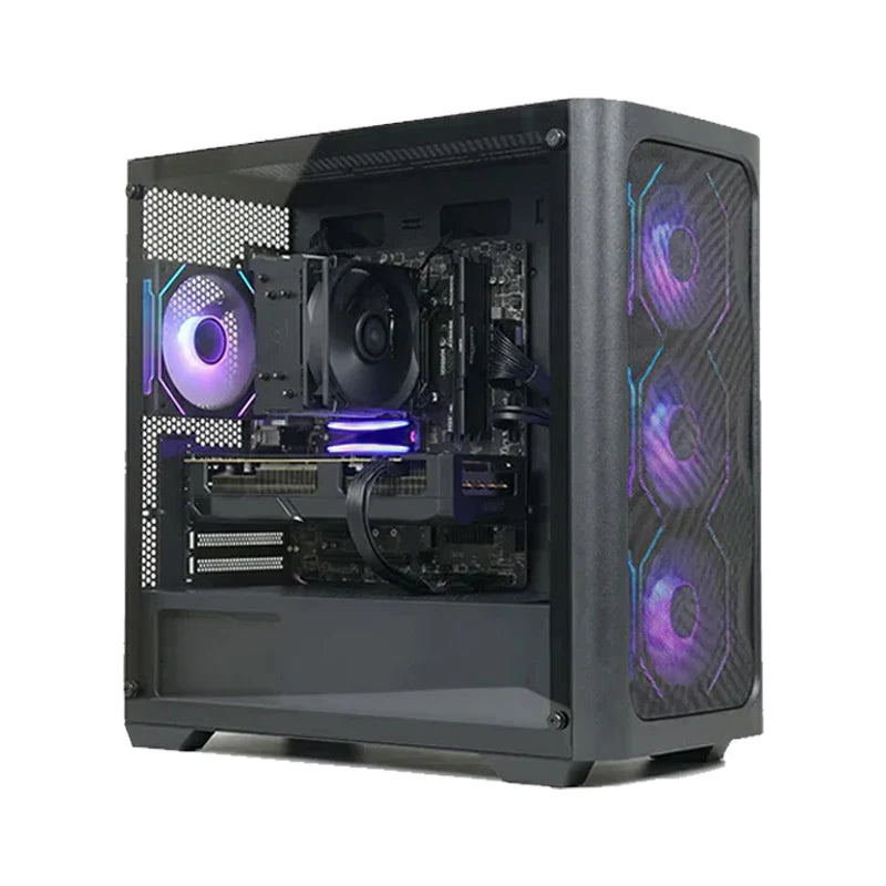 Custom Gaming PC Bundle Intel Core i5-14400F, RTX 5070 12GB, 16GB RAM DDR5 6000MHz, 1TB SSD, With SADES AU-Sealion 24" FHD Monitor & Sades Gaming Combo Battle Ram