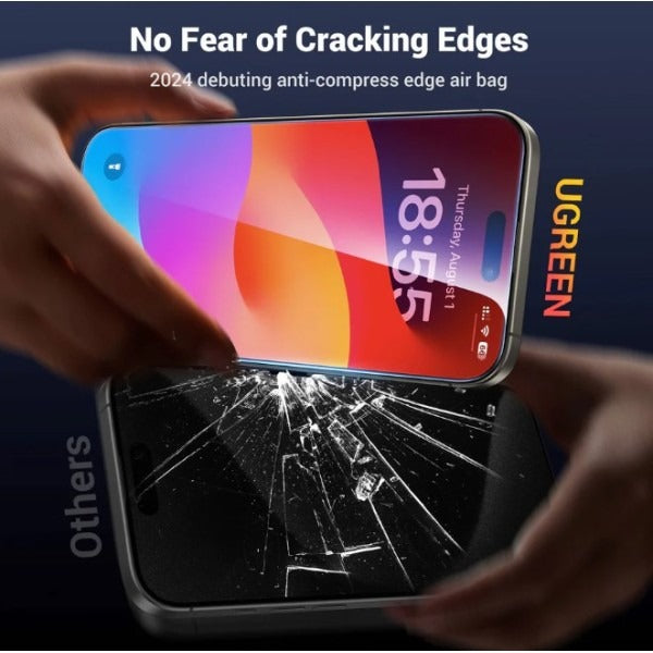 UGREEN HD Screen Protector with Installation Frame for iPhone 16 Pro (2-Pack) SP629-45973