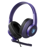 Sades Upower Wired Gaming Headset - Purple (SA-703)