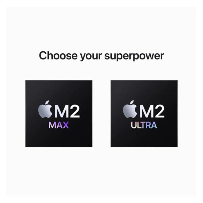 Apple Mac Studio M2 Max Chip 12-Core CPU 38-Core GPU 16-Core Neural Engine 32GB RAM 1TB SSD, Silver | Z17Z000NC