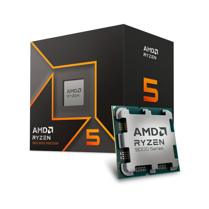 AMD 9000 Series Ryzen 5 9600X 6-Core Socket AM5 38 MB Unlocked Cache Desktop Processor (Box)