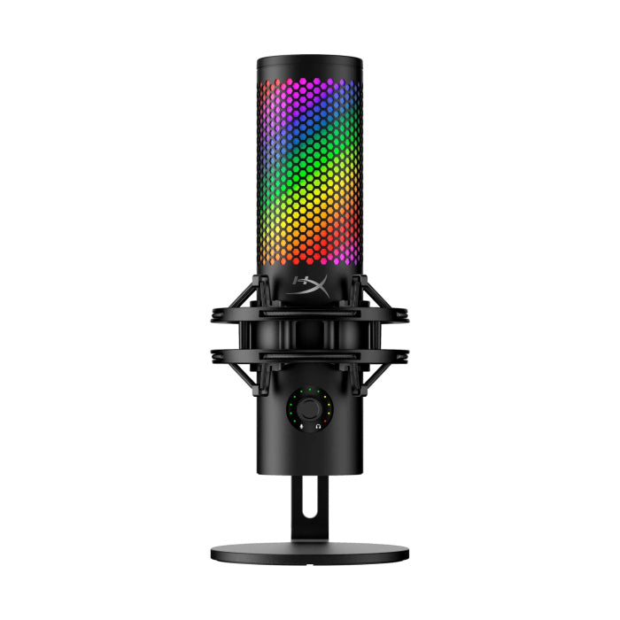 HyperX Quad Cast 2 S Future Ready Audio 100+ Customizable aRGB LEDs, Tap-To-Mute, Multifunction Controls For PC & Mac - Black