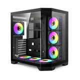 Huntkey S970 Storm Max Cryo Edition M-ATX PC Case with 7pcs Fans