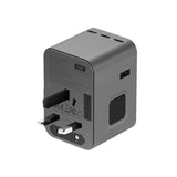 محول طاقة Energea TRAVELWORLD GAN45، 3C2A 45W - لون رمادي داكن