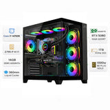 Custom Gaming PC Intel Core i7-14700K, RTX 5080 16GB GDDR7, 16GB DDR5 6000MT/s, 1TB NVMe SSD, Windows 11