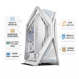 Custom Gaming PC RYZEN 9-9950X3D, ASUS ASTRAL RTX 5090 32GB, 64GB Ram DDR5 6000MHz, 2TB SSD NVMe, Windows 11 Pro