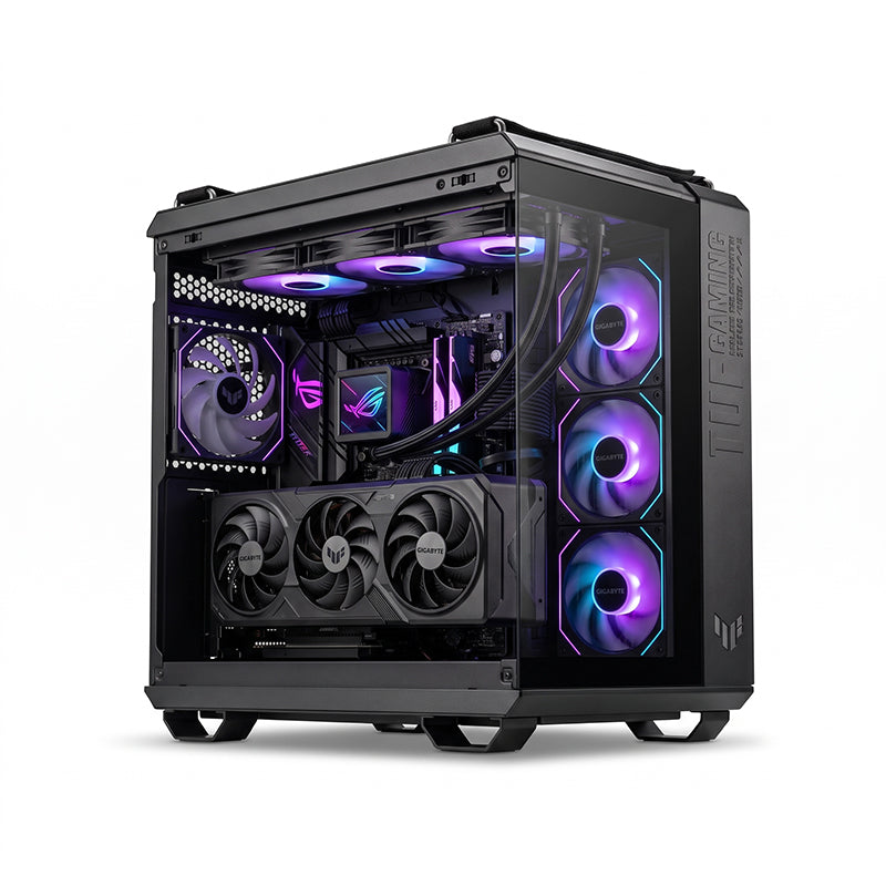 Custom Gaming PC AMD Ryzen 9 9950X3D, RTX 5090 32GB، RAM 64GB DDR5 6000MT/s, 4TB NVMe SSD, Windows 11 Pro