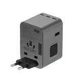محول طاقة Energea TRAVELWORLD GAN45، 3C2A 45W - لون رمادي داكن