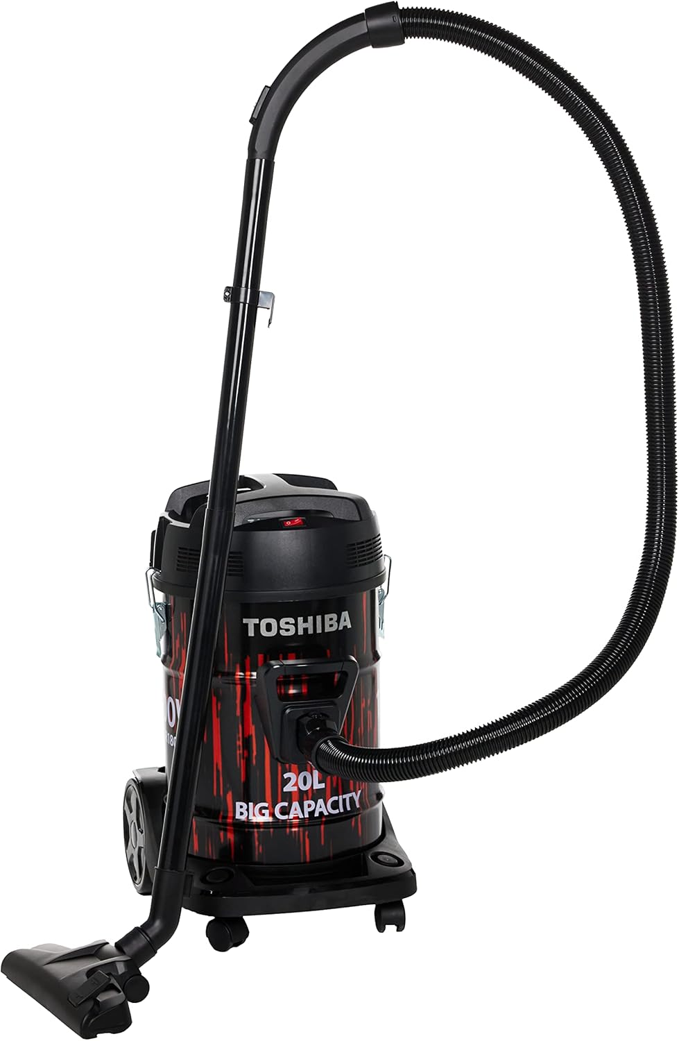 Toshiba Drum Vacuum Cleaner, 20L, 1800W, VC-DR180ABF, Black/Red