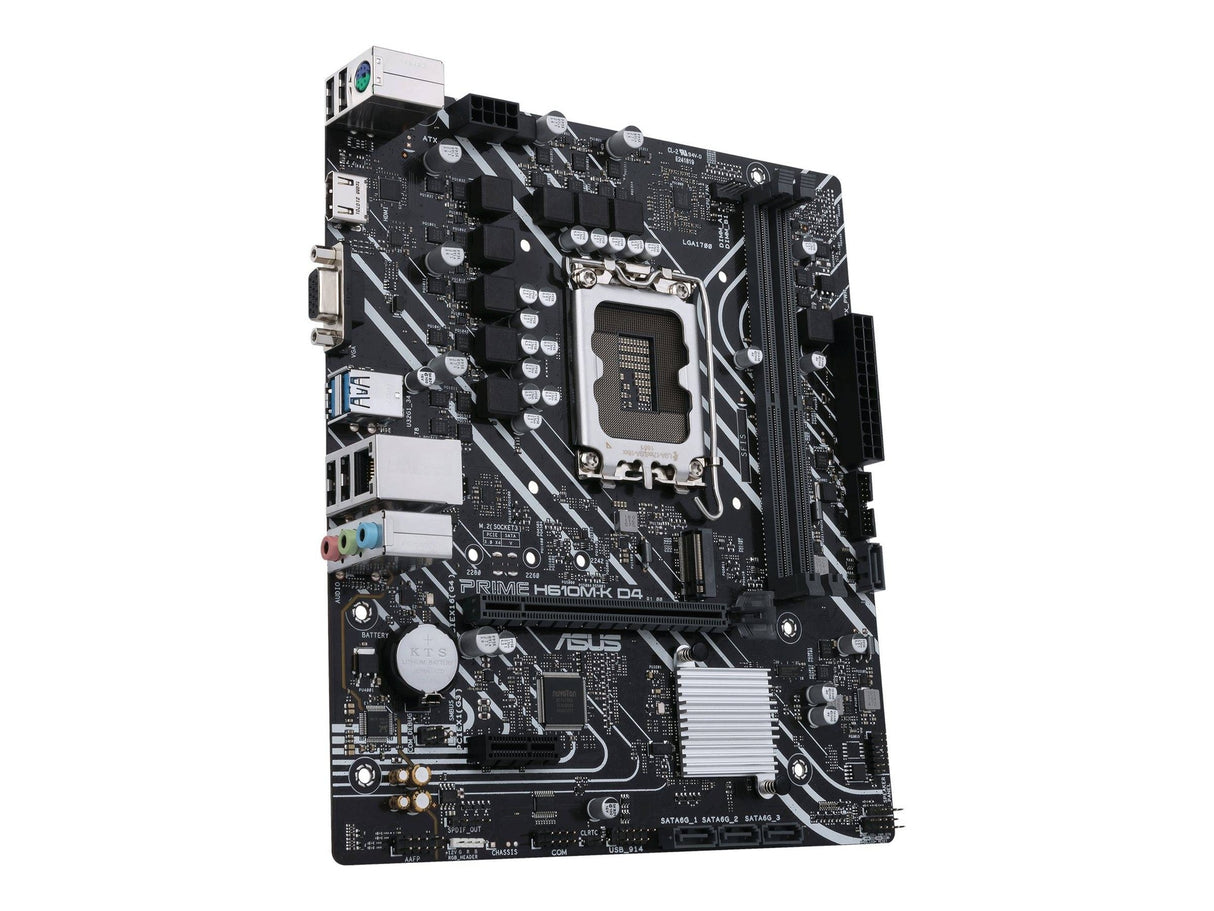 اللوحة الأم ASUS PRIME H610M-K – مايكرو ATX لمعالجات إنتل الجيل 12 و13 و 14