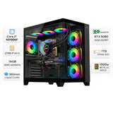 Custom Gaming PC Intel Core i7-14700KF, RTX 5080 16GB GDDR7, 16GB DDR5 6000MT/s, 1TB NVMe SSD, Windows 11